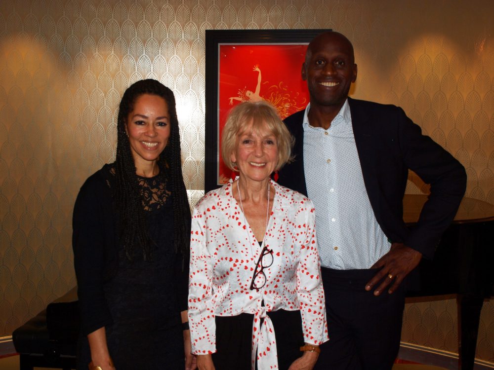 JM Barrie Award winners 2018, Stuart and Kadie with ACA Chair Vicky Ireland