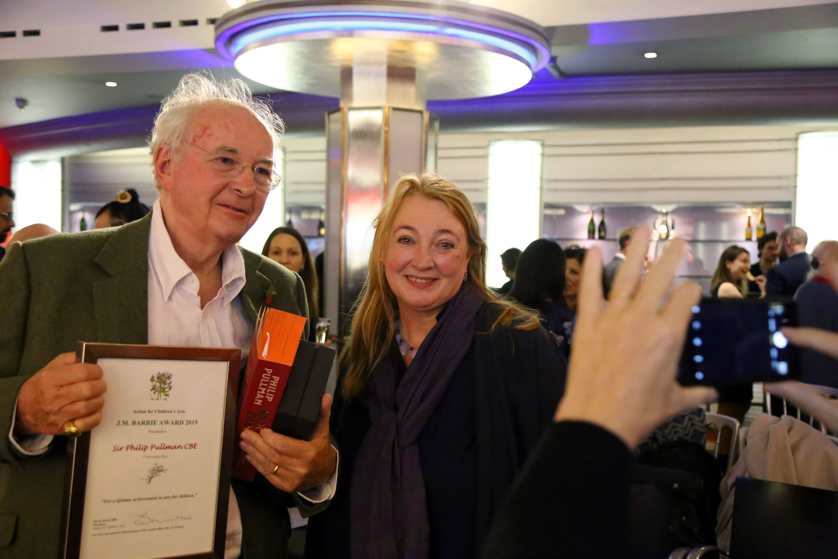 Philip Pullman and Amanda Craig